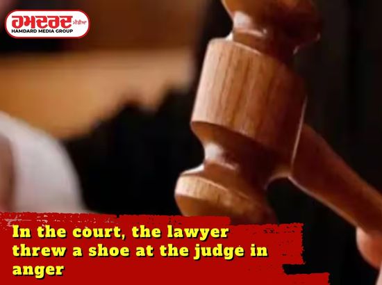 the lawyer threw a shoe at the judge anger In the court
