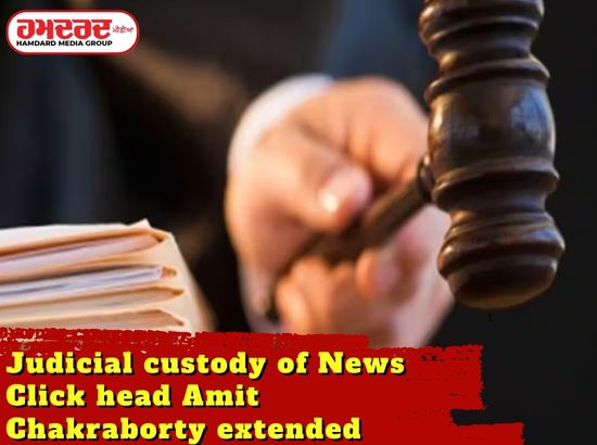 Judicial custody of News Click head Amit Chakraborty extended
