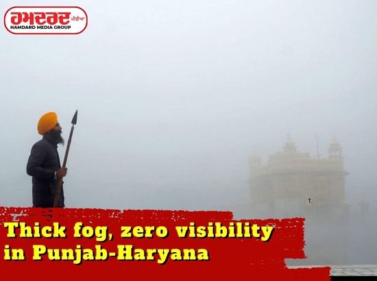 Thick fog zero visibility in Punjab-Haryana