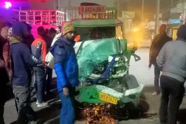 A terrible road accident happened in Jalandhar