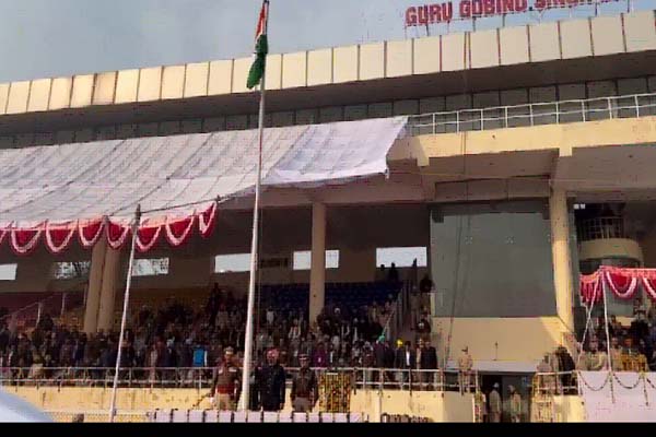Harpal Cheema hoisted the national flag