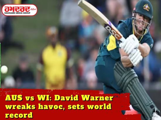 AUS vs WI: David Warner wreaks havoc sets world record