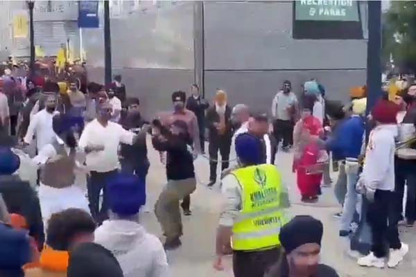A fight took place during a gathering of Sikhs in America